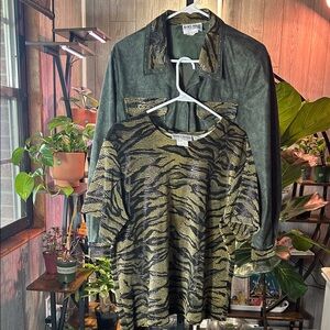 New Nancy Bolen Shirt & Jacket Set